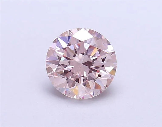 1.38ct Round Lab Grown Diamond (Colour Light Pink, Clarity SI1, Cut VG, IGI Certified) AG & CO Jewellery