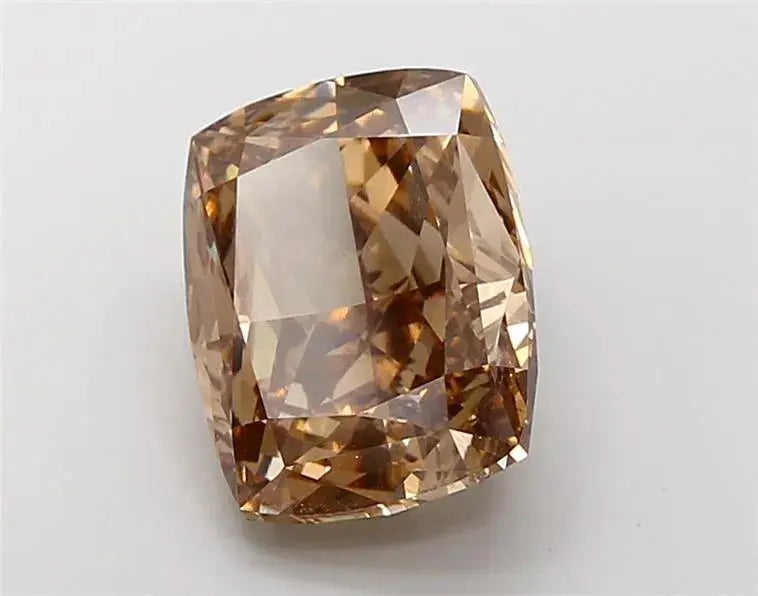 8.70ct Cushion modified Lab Grown Diamond (Colour Fancy Yellow Brown, Clarity VS1, IGI Certified) - AG & CO Jewellery