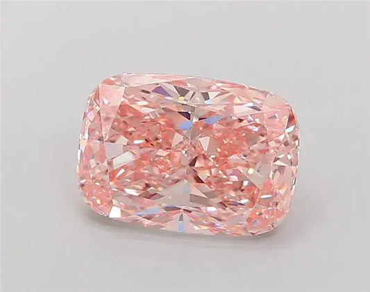 3.14ct Elongated Cushion brilliant Lab Grown Diamond (Colour Fancy Intense Pink, Clarity VS1, IGI Certified) - AG & CO Jewellery