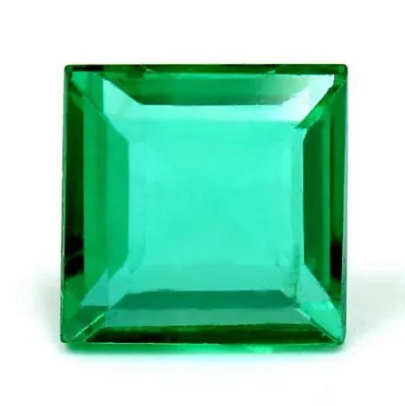 1.10ct square natural emerald (colour green, clarity eye clean, cut faceted)