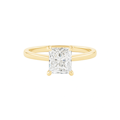 Analisa - 4 Claw Princess Solitaire Diamond Engagement Ring