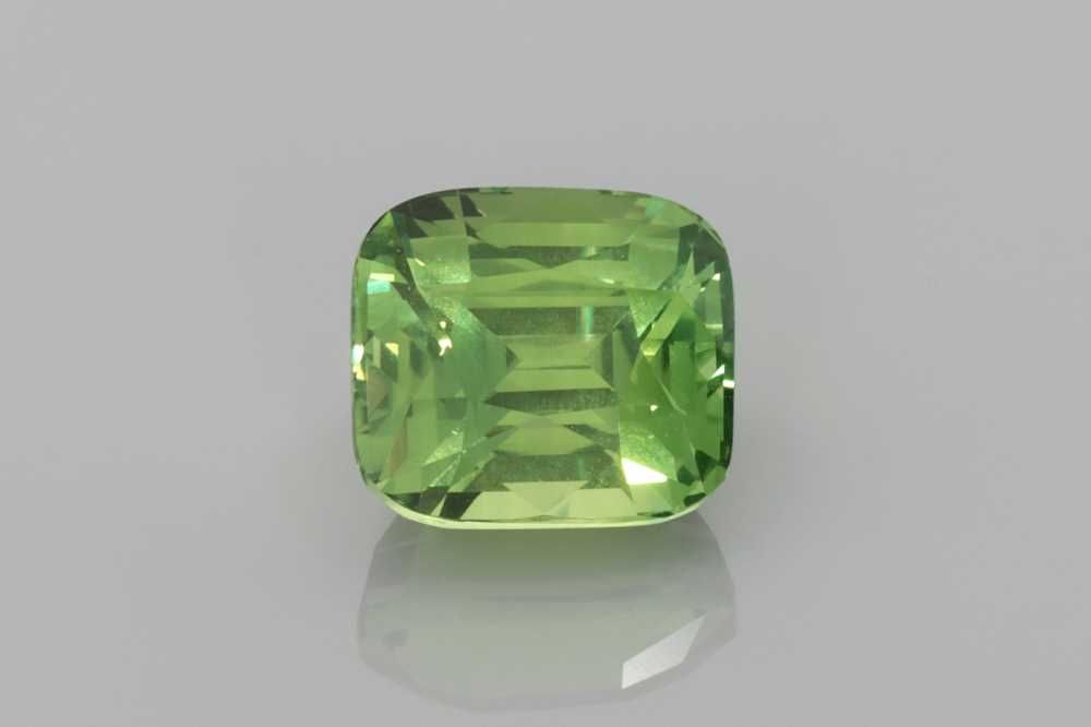 2.03ct cushion natural sapphire (colour green, clarity slightly included, cut faceted) ag & co jewellery