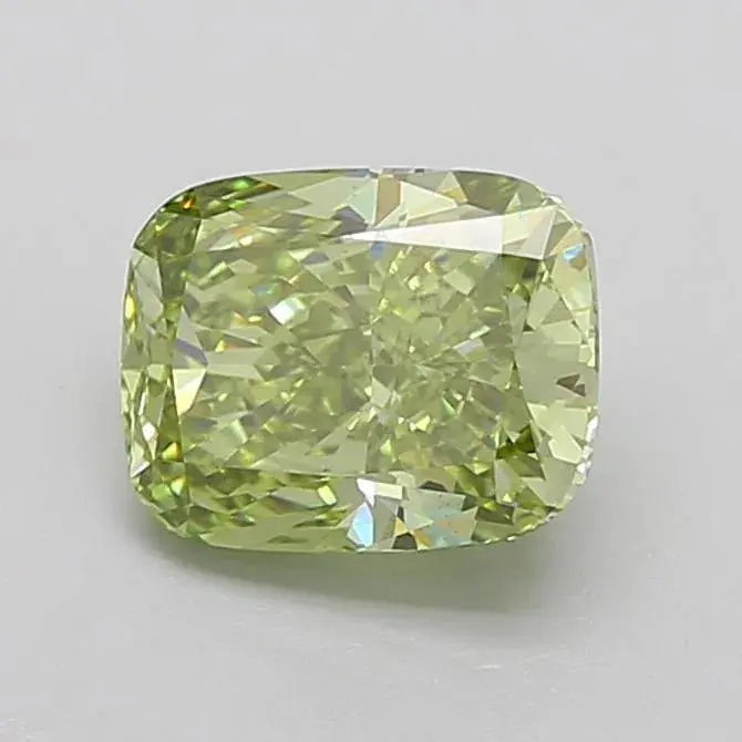 2.25ct elongated cushion modified lab grown diamond (colour fancy vivid green, clarity vs1, igi certified) - ag & co jewellery