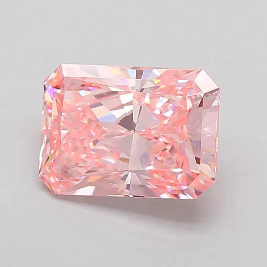 5.06ct Radiant Lab Grown Diamond (Colour Fancy Vivid Pink, Clarity VS2, IGI Certified) - AG & CO Jewellery