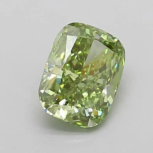 1.66ct Elongated Cushion modified Lab Grown Diamond (Colour Fancy Vivid Green, Clarity VVS2, IGI Certified) - AG & CO Jewellery