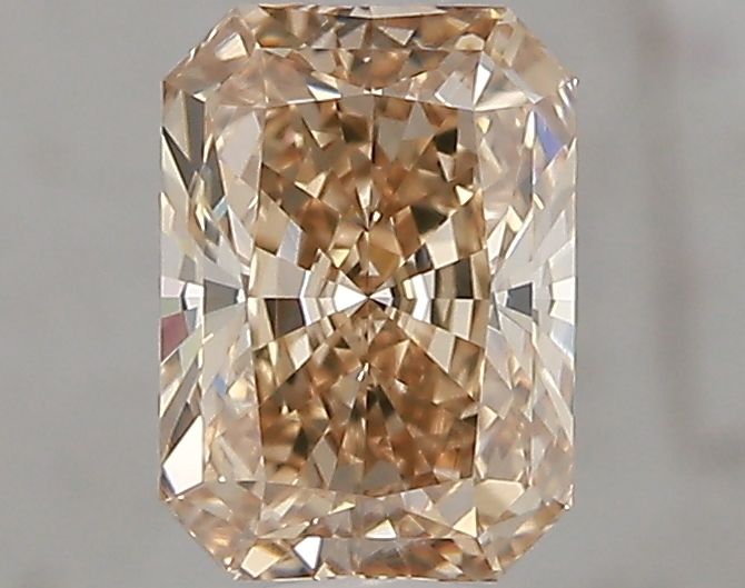 1.29ct radiant natural diamond (fancy yellowish brown, clarity vs1, gia)