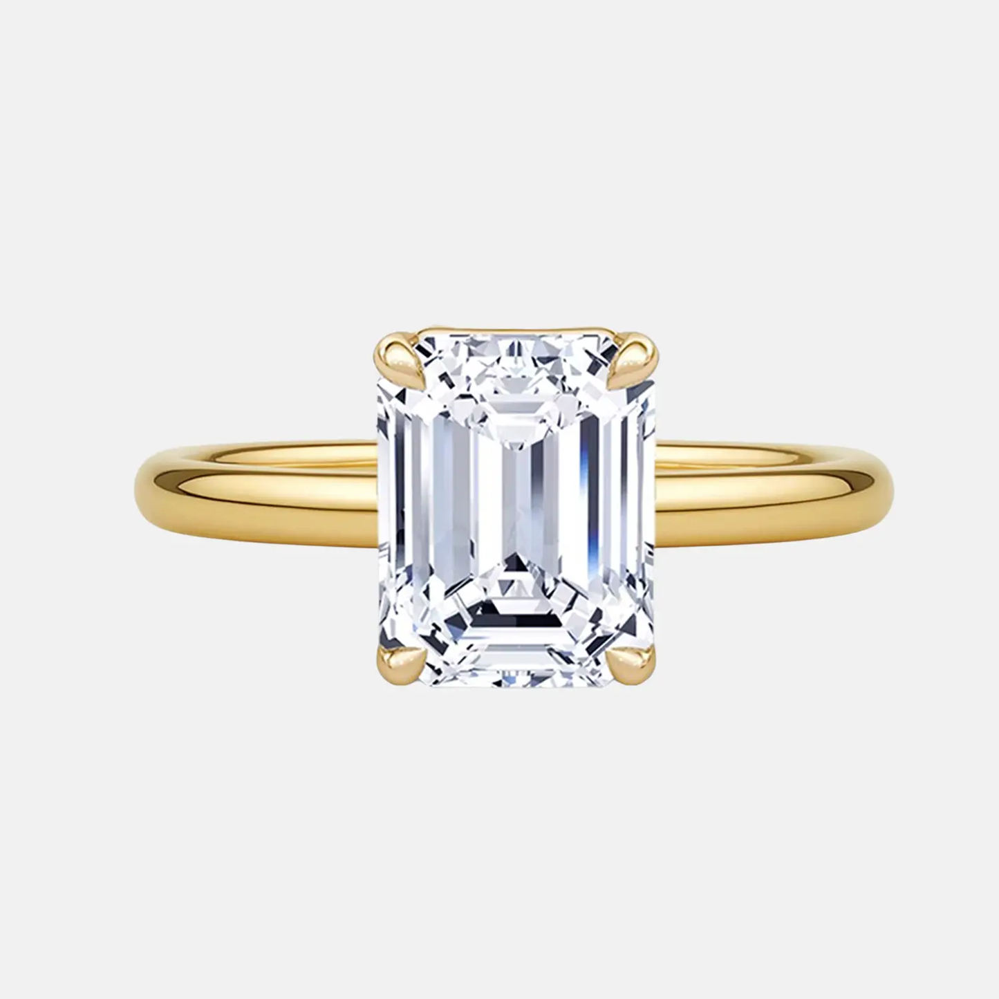adela emerald hidden halo solitaire ag & co jewellery