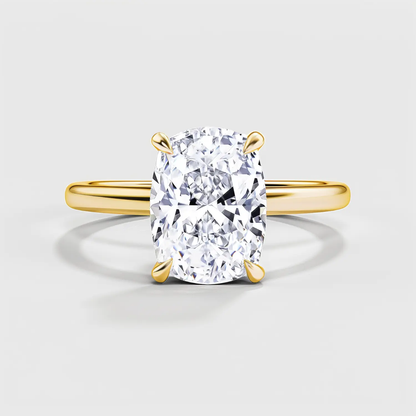 ADELAIDE elongated cushion solitaire engagement ring AG & CO Jewellery
