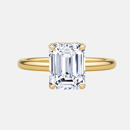 ADELAIDE emerald-cut solitaire engagement ring AG & CO Jewellery