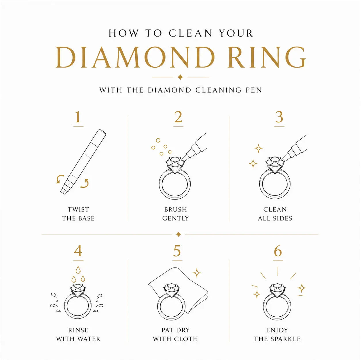 AG & CO Diamond Ring Cleaning Pen Brush AG & CO Jewellery
