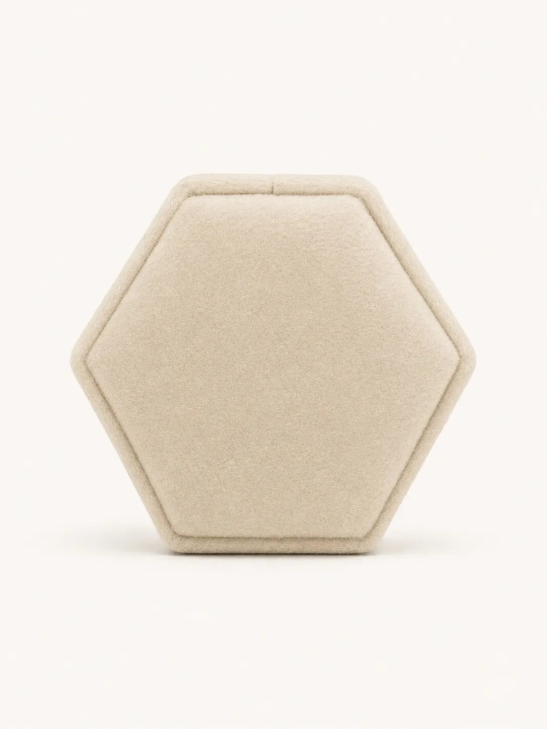 AG & CO Luxury Velvet Pocket Proposal Engagement Ring Box - Beige AG & CO Jewellery