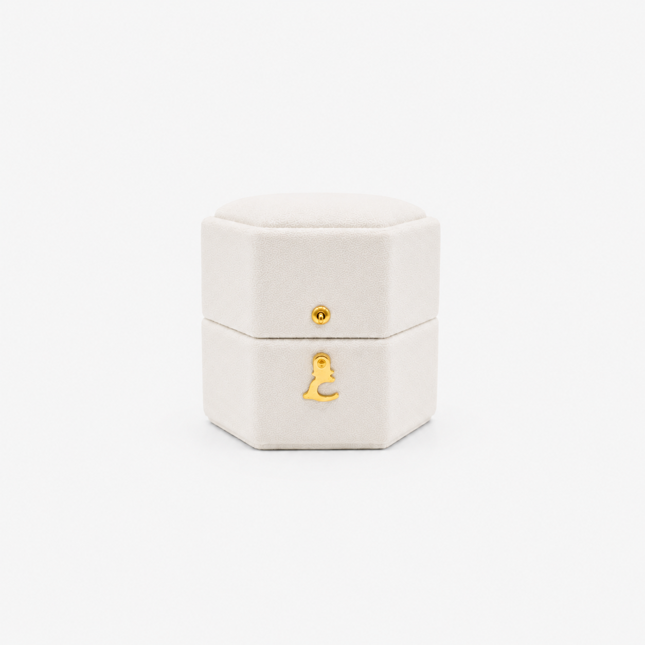 AG & CO Luxury Velvet Pocket Proposal Engagement Ring Box - Ivory White AG & CO Jewellery