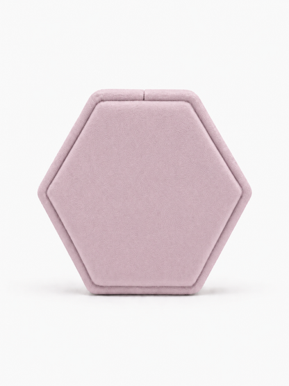 AG & CO Luxury Velvet Pocket Proposal Engagement Ring Box - Light Mauve AG & CO Jewellery