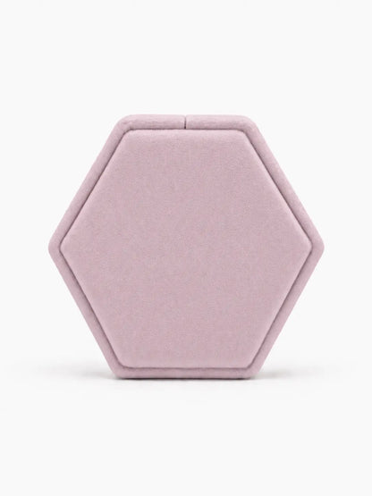 AG & CO Luxury Velvet Pocket Proposal Engagement Ring Box - Light Mauve AG & CO Jewellery