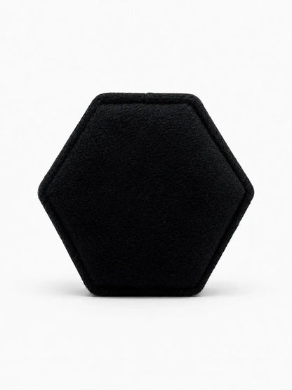 AG & CO Luxury Velvet Pocket Proposal Engagement Ring Box - Midnight Black AG & CO Jewellery
