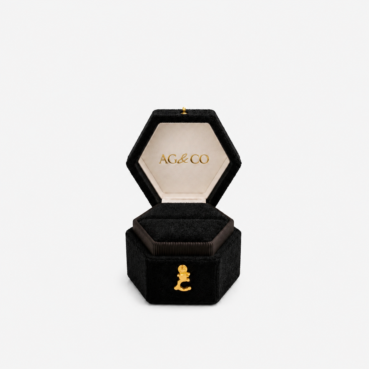 AG & CO Luxury Velvet Pocket Proposal Engagement Ring Box AG & CO Jewellery