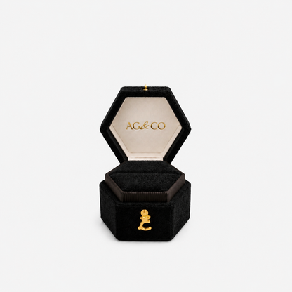 AG & CO Luxury Velvet Pocket Proposal Engagement Ring Box AG & CO Jewellery