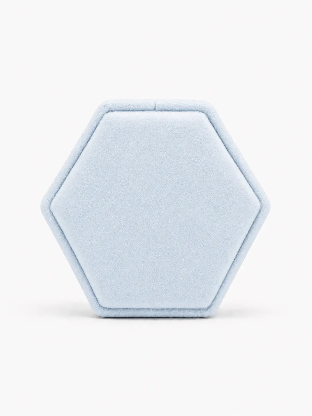 ag & co luxury velvet pocket proposal engagement ring box - powder light blue ag & co jewellery