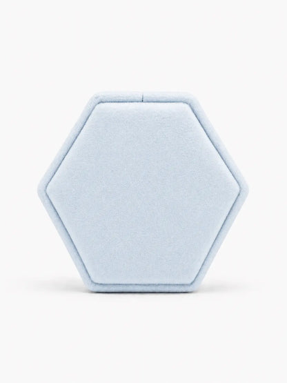 AG & CO Luxury Velvet Pocket Proposal Engagement Ring Box - Powder Light Blue AG & CO Jewellery