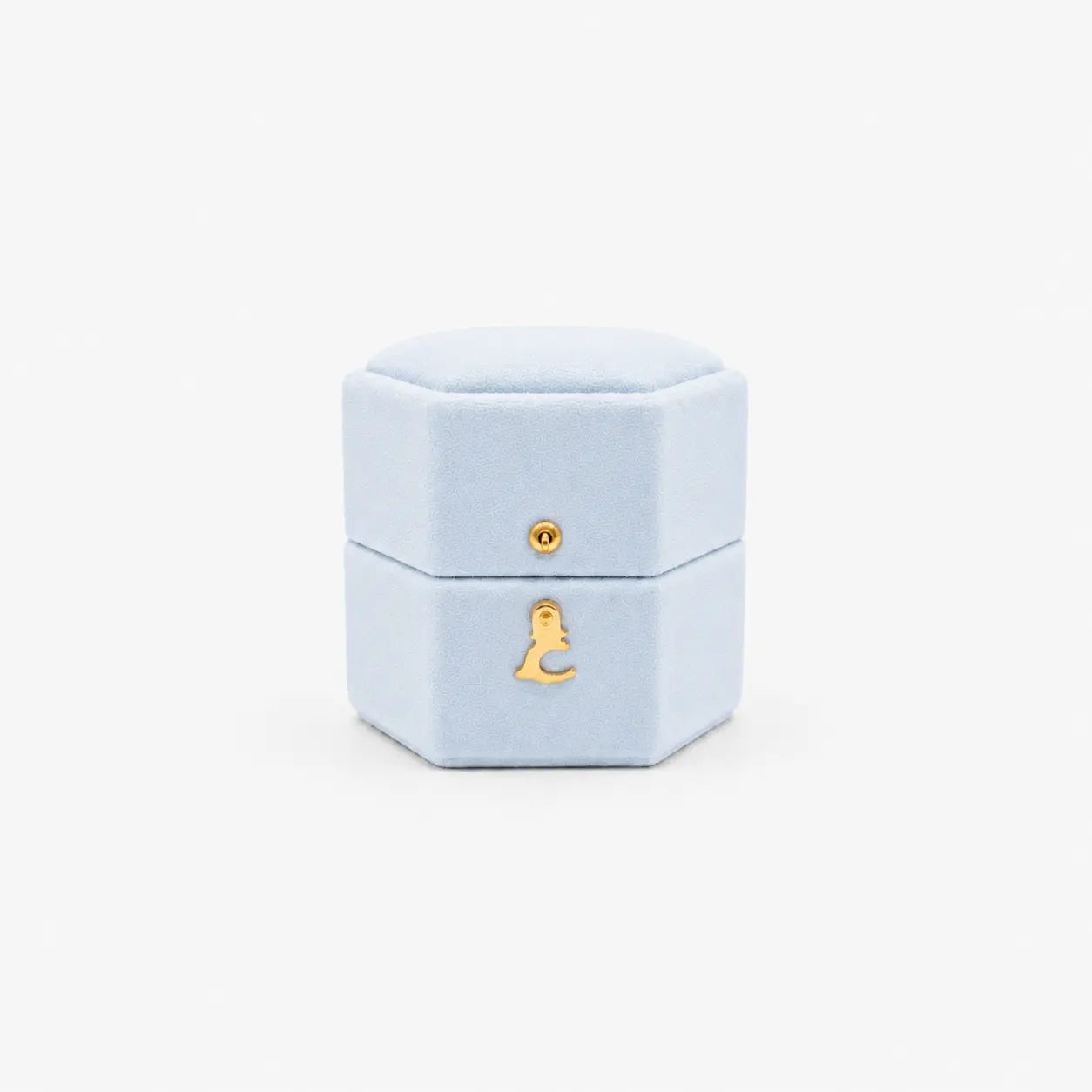 ag & co luxury velvet pocket proposal engagement ring box - powder light blue ag & co jewellery