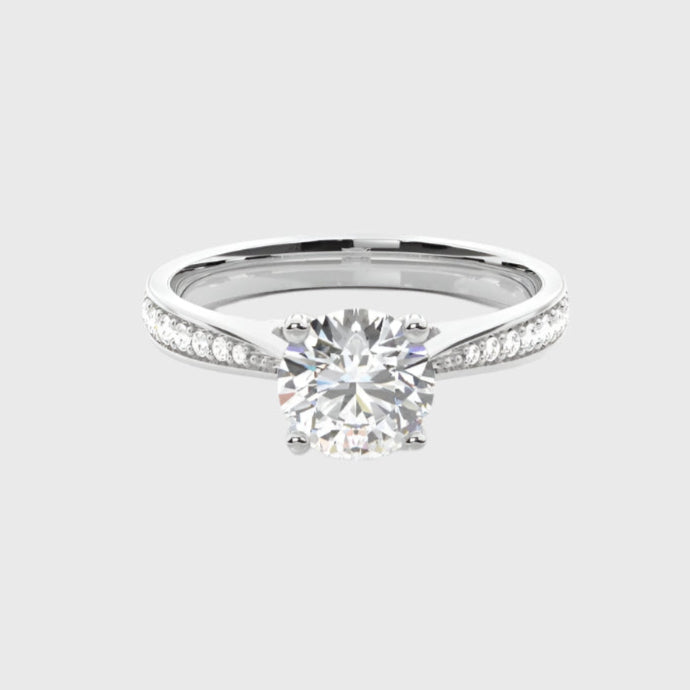 CHIARA - Channel-Set Side Stone Diamond Engagement Ring AG & CO Jewellery