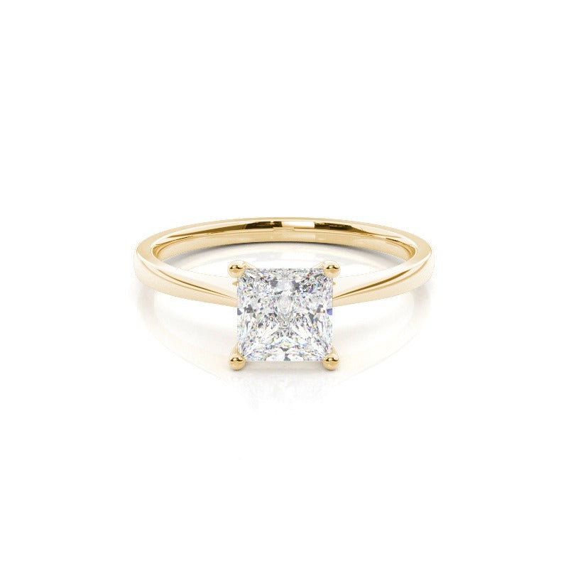 3.00ct solitaire lab grown diamond engagement ring 14k solid gold