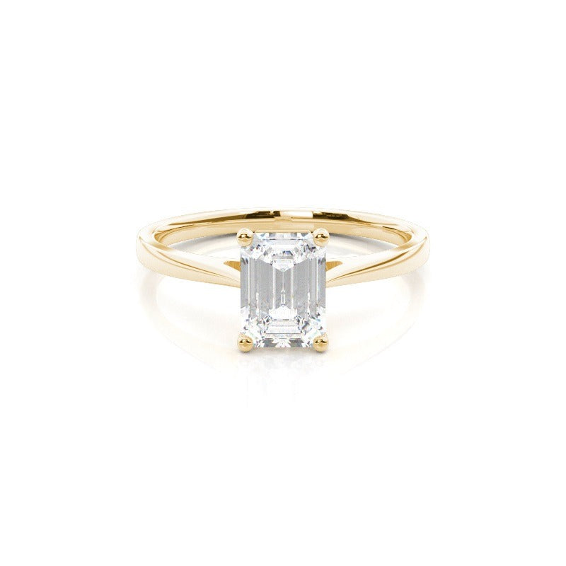 3.00ct solitaire lab grown diamond engagement ring 14k solid gold