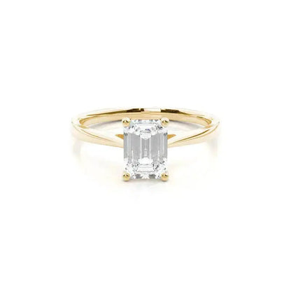 3.00CT Solitaire Lab Grown Diamond Engagement Ring 14K Solid Gold AG & CO Jewellery