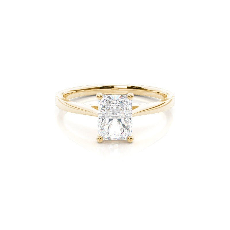 3.00ct solitaire lab grown diamond engagement ring 14k solid gold
