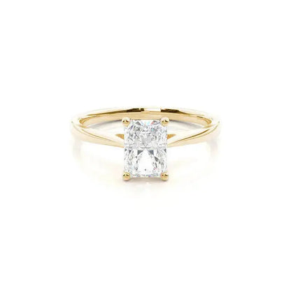 3.00CT Solitaire Lab Grown Diamond Engagement Ring 14K Solid Gold AG & CO Jewellery