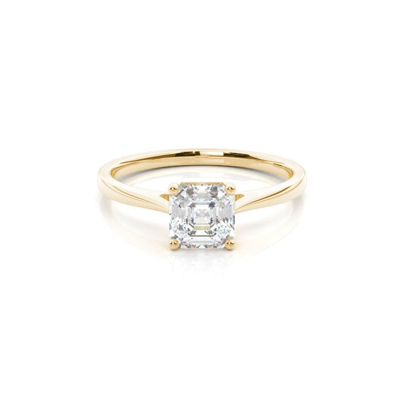 3.00ct solitaire lab grown diamond engagement ring 14k solid gold