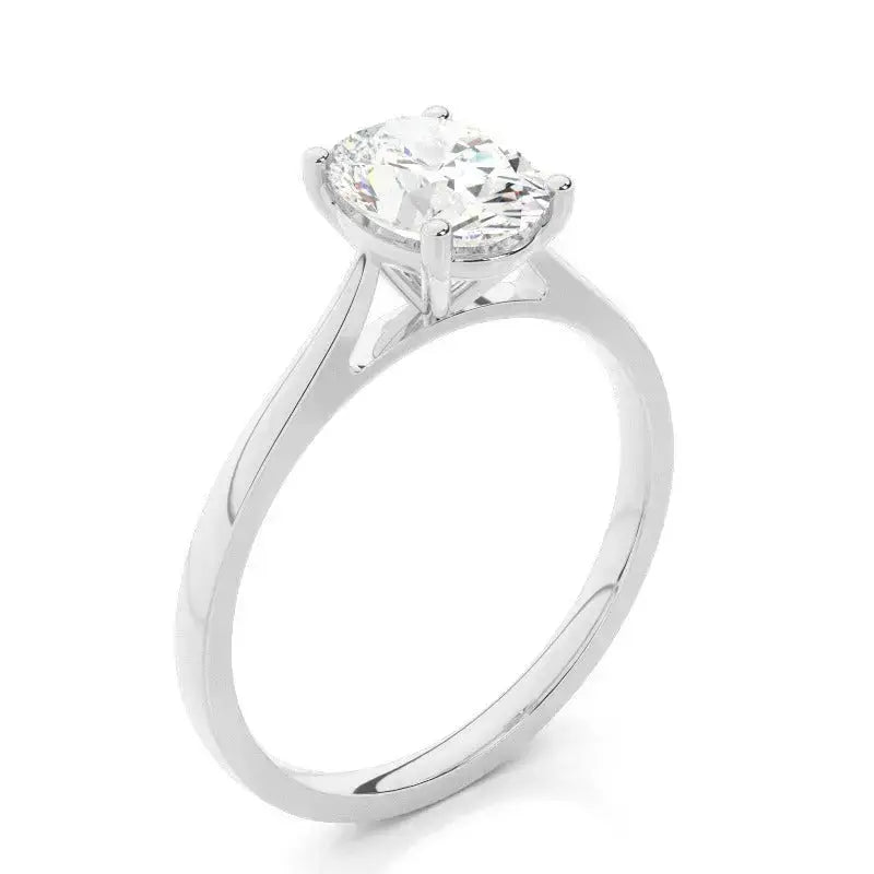 3.00CT Solitaire Lab Grown Diamond Engagement Ring 14K Solid Gold AG & CO Jewellery