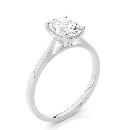 3.00CT Solitaire Lab Grown Diamond Engagement Ring 14K Solid Gold AG & CO Jewellery