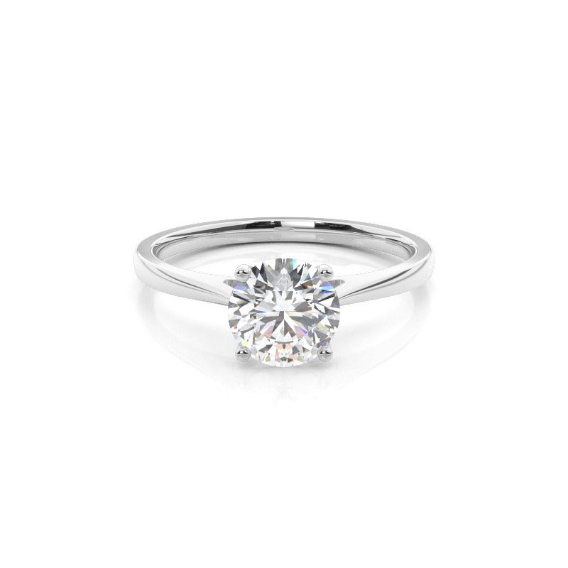3.00ct solitaire lab grown diamond engagement ring 14k solid gold
