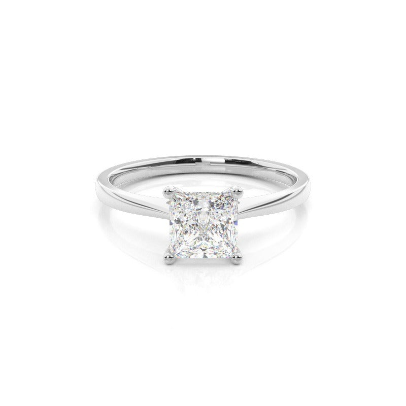 3.00ct solitaire lab grown diamond engagement ring 14k solid gold