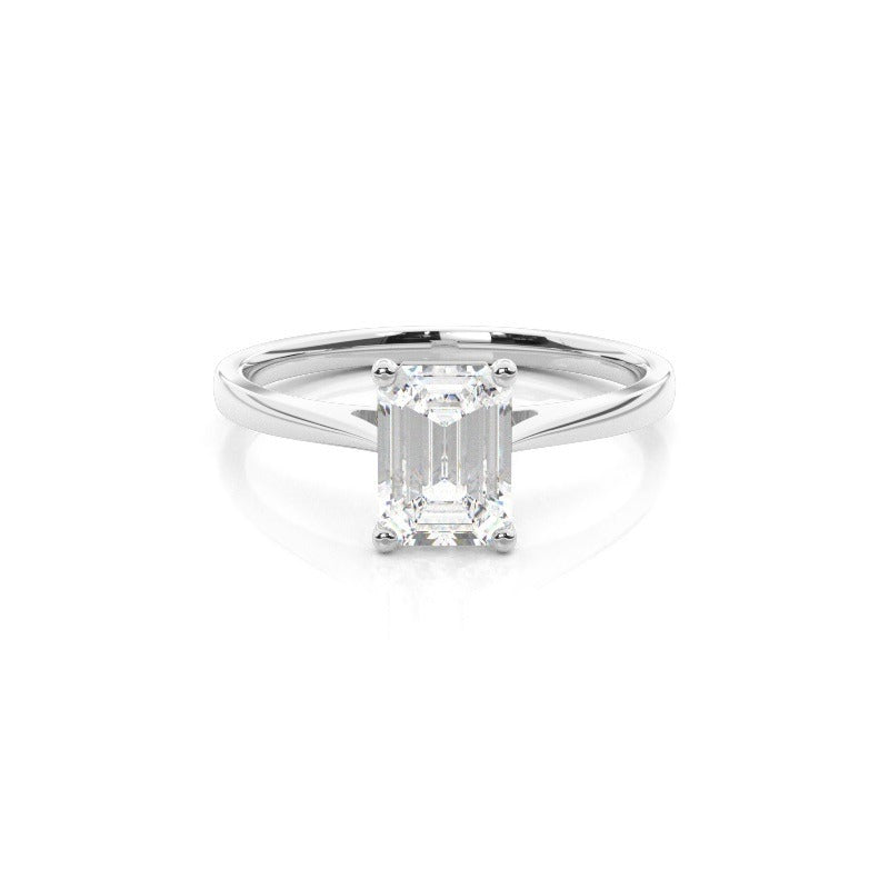 3.00ct solitaire lab grown diamond engagement ring 14k solid gold