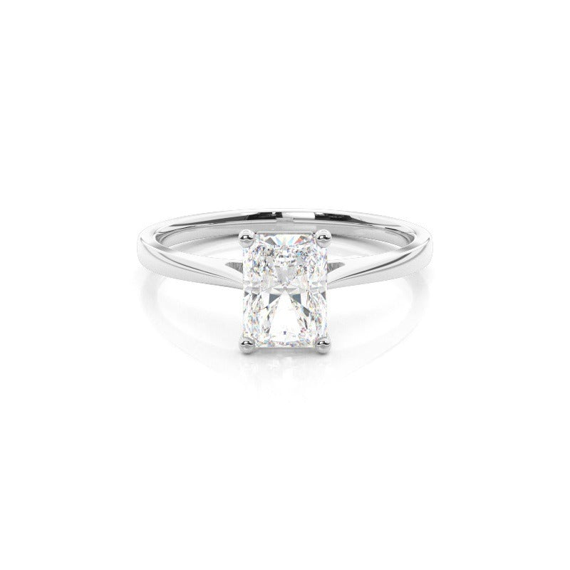 3.00ct solitaire lab grown diamond engagement ring 14k solid gold