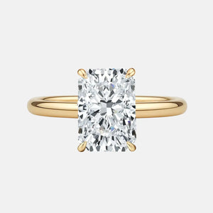 AINSLEY Radiant Hidden Halo Solitaire