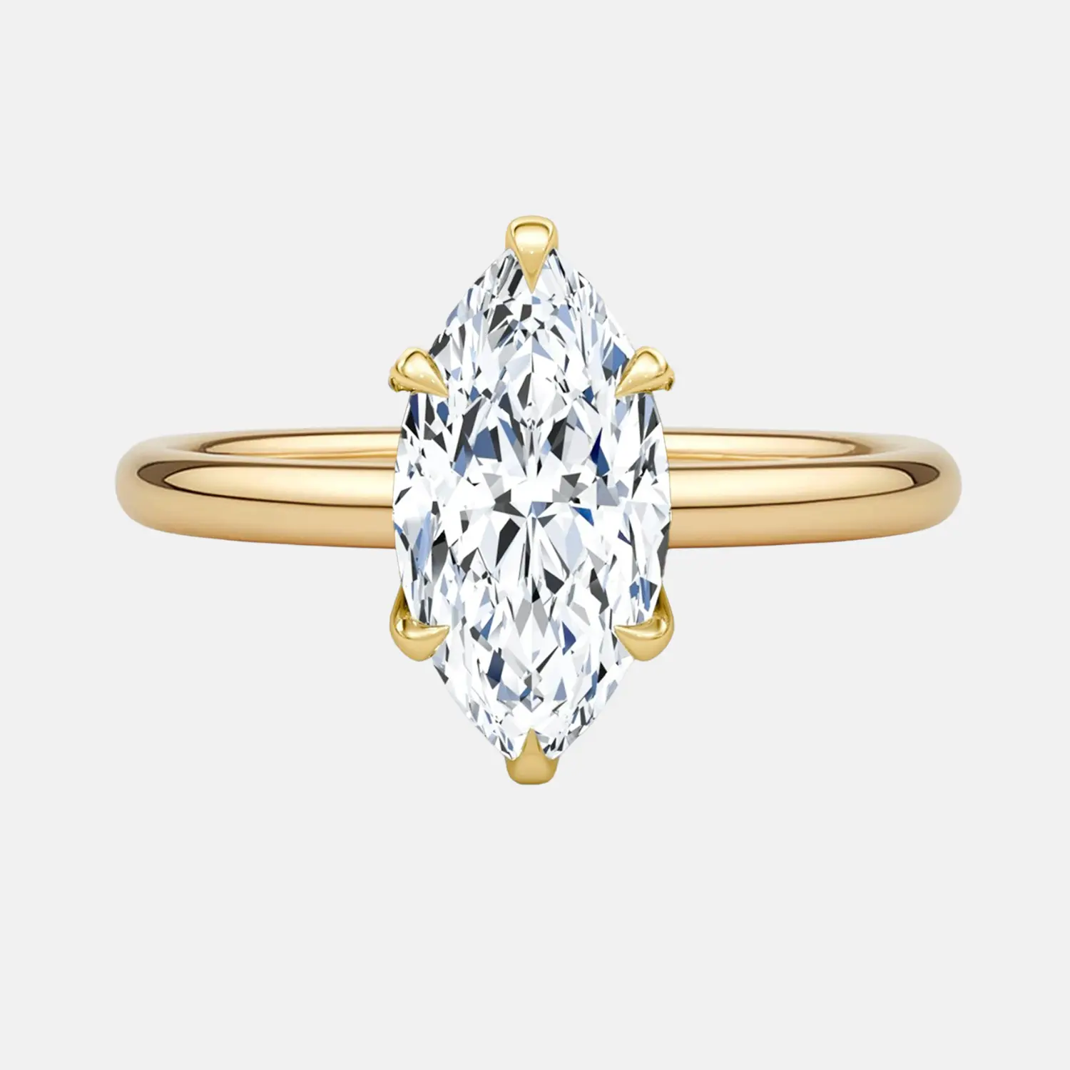 ALINA  6 Claw Marquise Solitaire