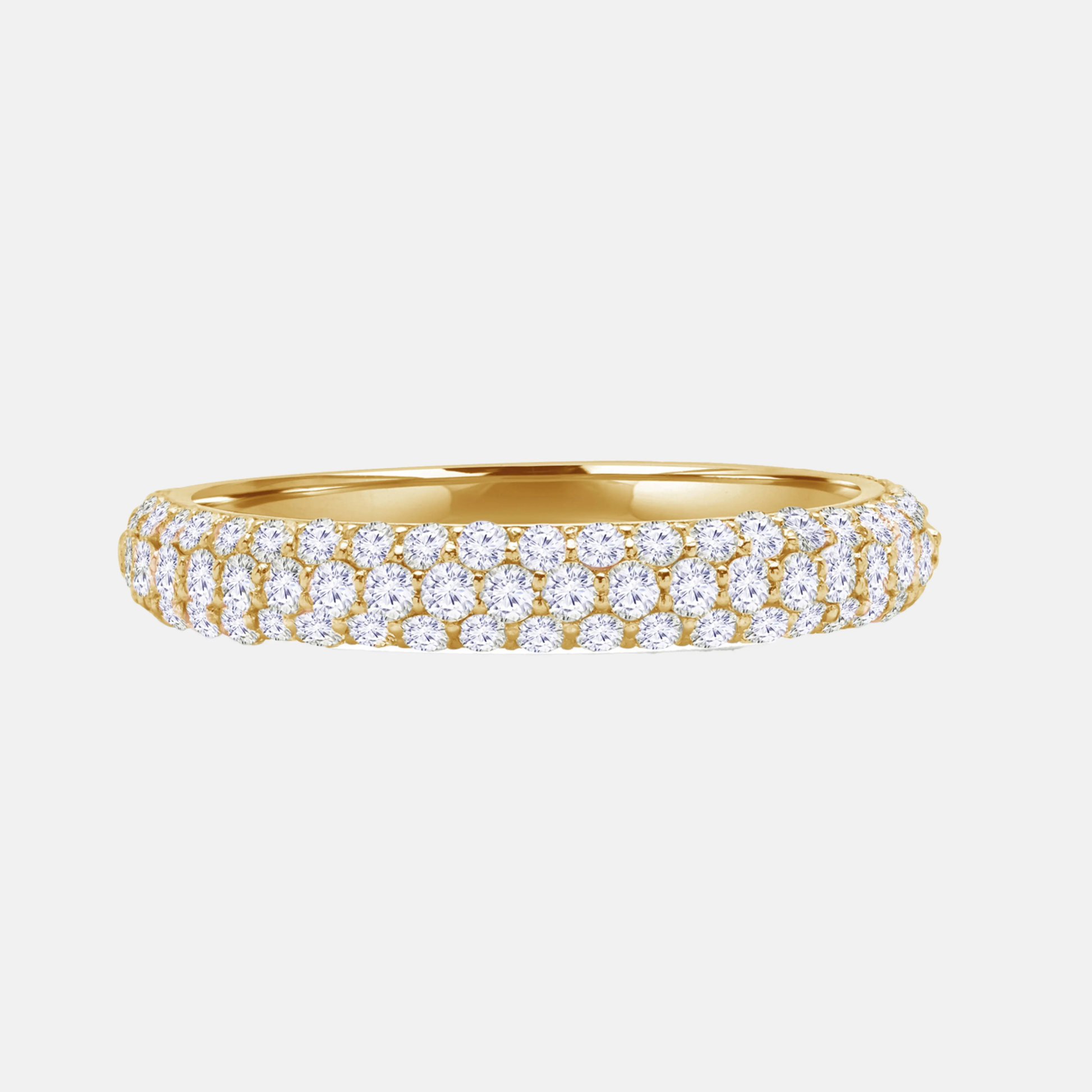 ALINA — Triple Row Lab-Grown Diamond Wedding Band AG & CO Jewellery