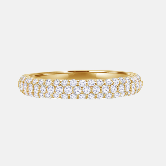 ALINA — Triple Row Lab-Grown Diamond Wedding Band AG & CO Jewellery