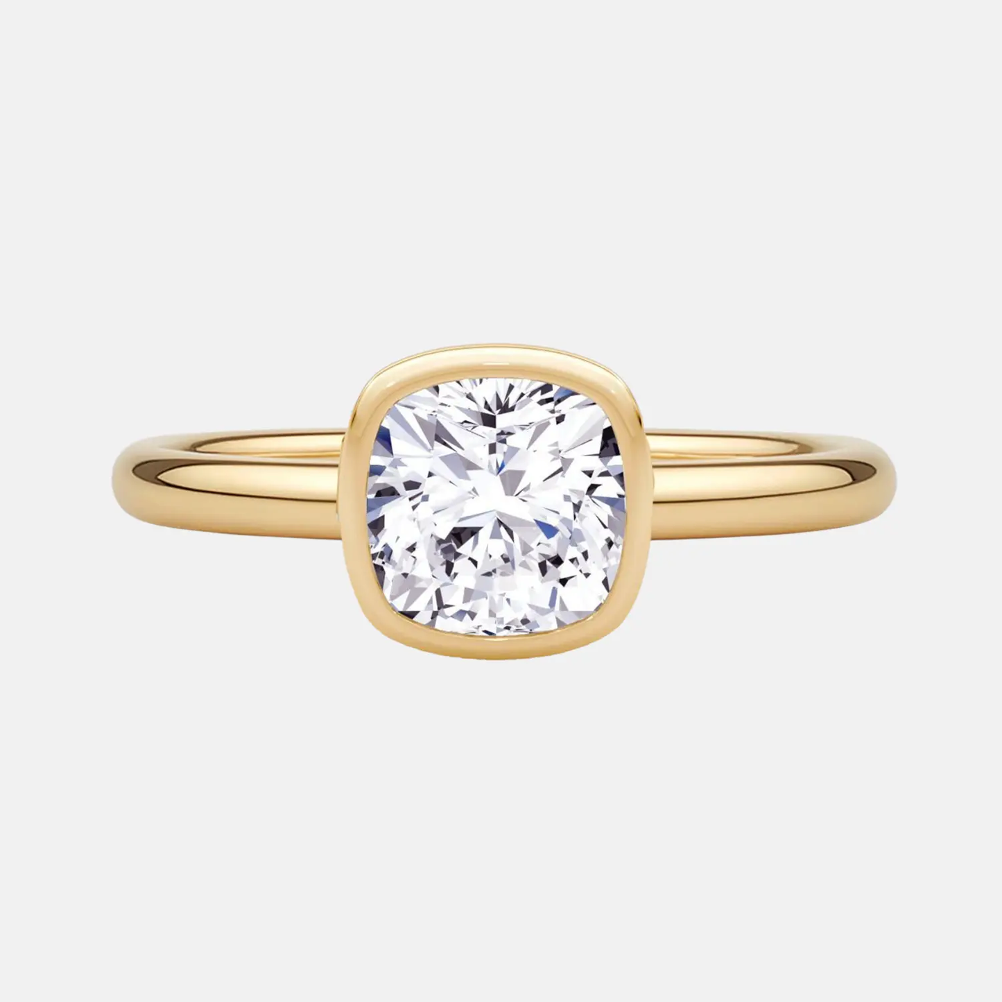 amara cushion bezel solitaire ring ag & co jewellery