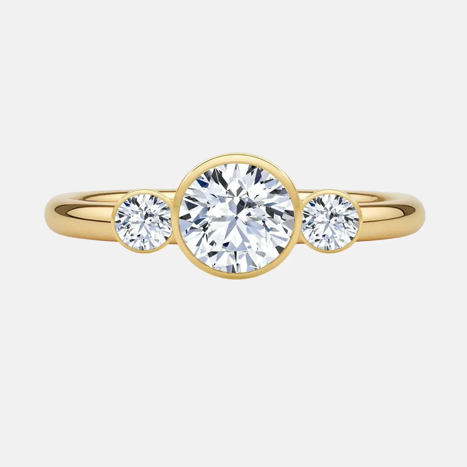 AMÉLIE round trilogy bezel ring AG & CO Jewellery