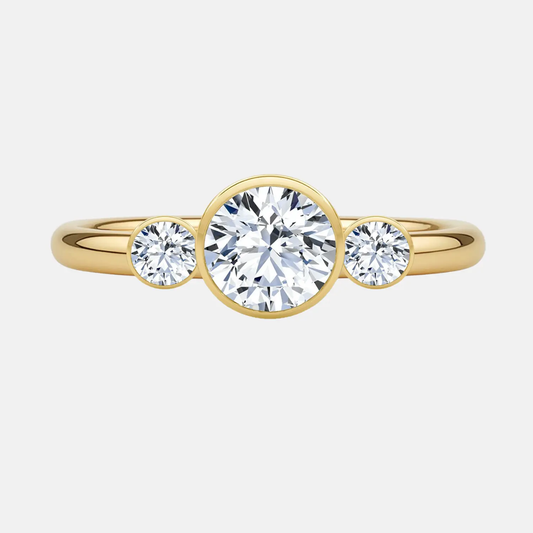 AMÉLIE round trilogy bezel ring AG & CO Jewellery