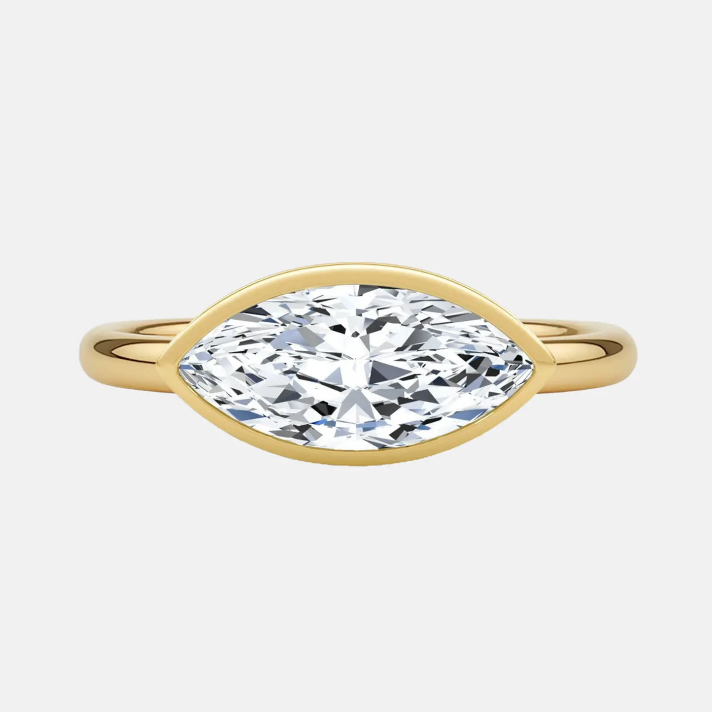 arabella marquise east-west bezel ring ag & co jewellery