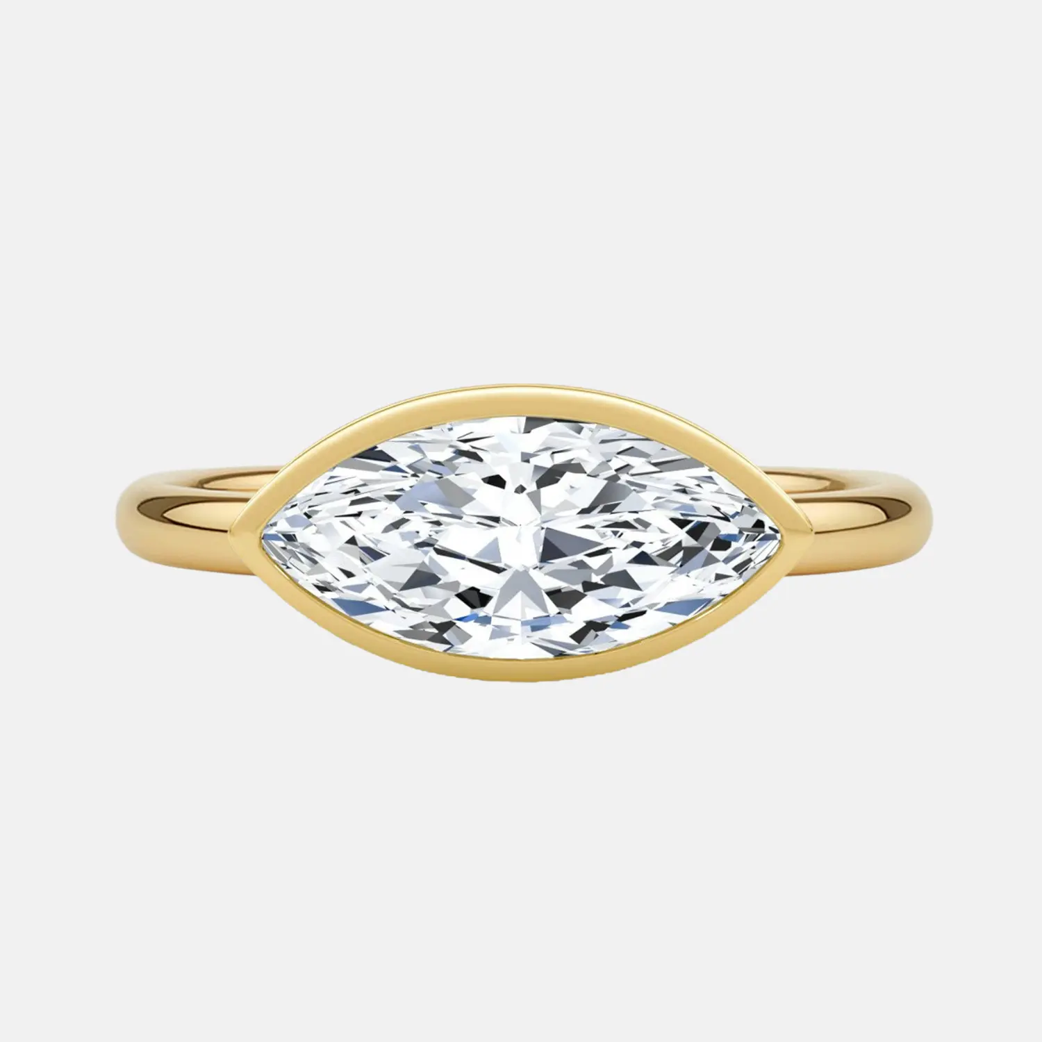 ARABELLA marquise east-west bezel ring AG & CO Jewellery