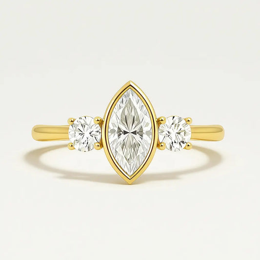 ASTRID – Marquise Bezel Trilogy AG & CO Jewellery