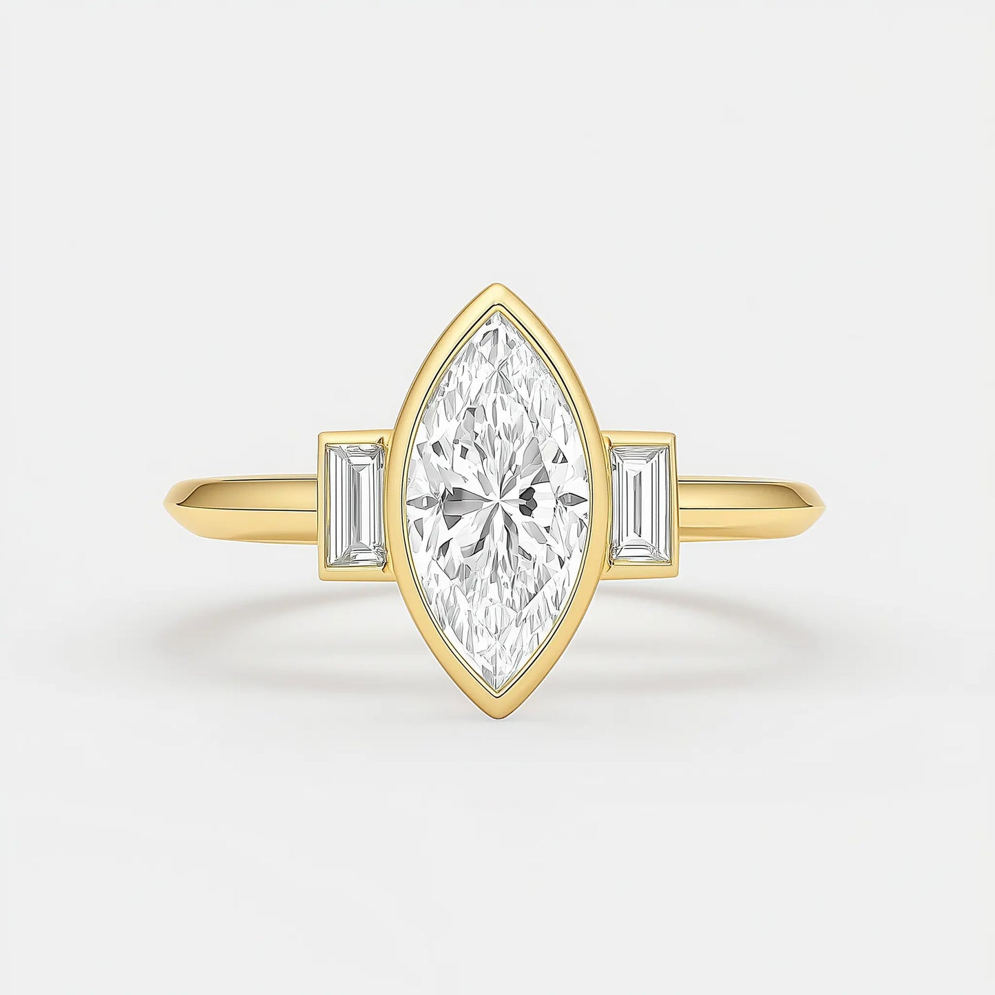 aureline – marquise bezel with baguette accents ag & co jewellery