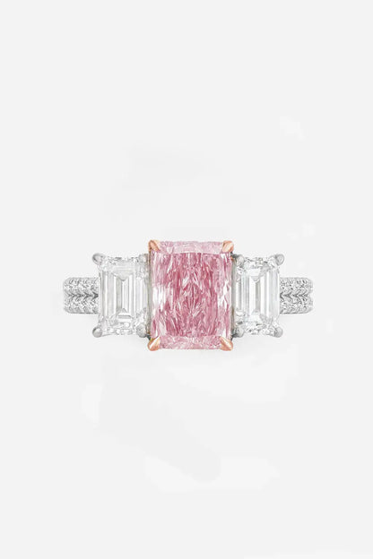 AURIELLE Radiant Pink Diamond Ring AG & CO Jewellery