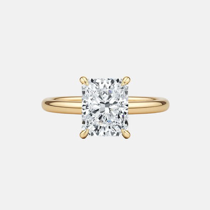 AVALON radiant solitaire engagement ring AG & CO Jewellery